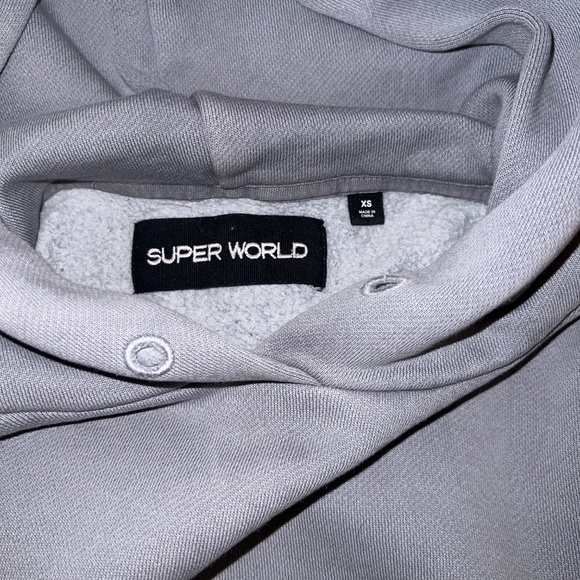 TNA Super World Sweat Suit in Grey and Size XS - Picture 7 of 9